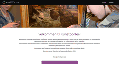 Desktop Screenshot of kunstporten.com