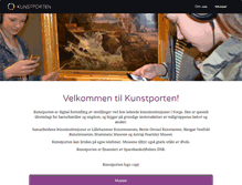 Tablet Screenshot of kunstporten.com